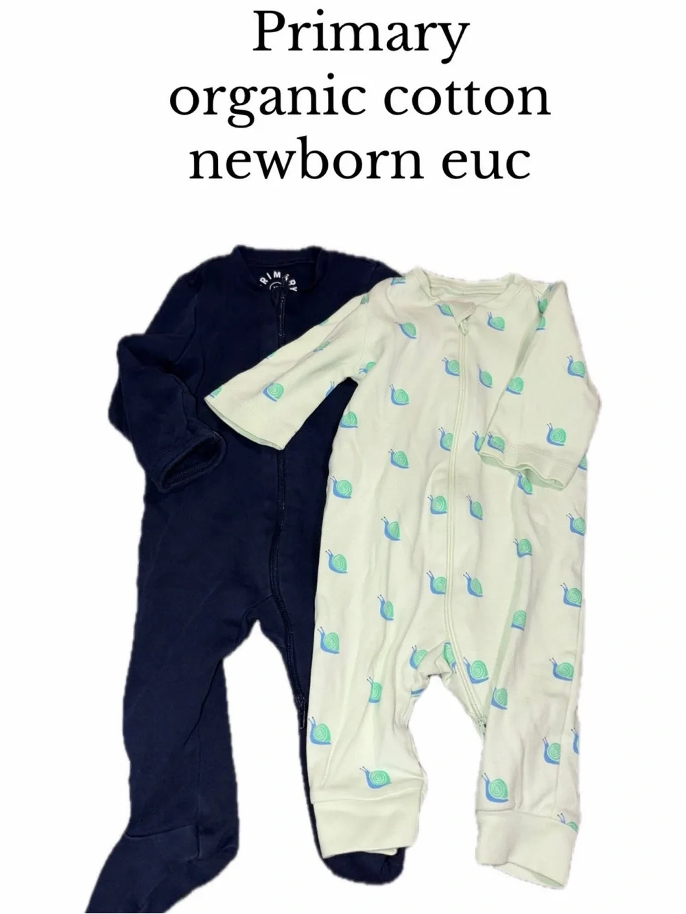 Primary organic cotton newborn pajama bundle